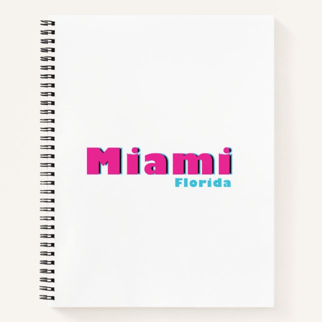 Miami, Florida Spiral Notebook   (Front)
