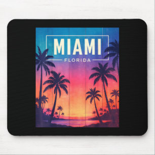 Miami Florida Sunset - I Love Miami Beach Souvenir Mouse Pad