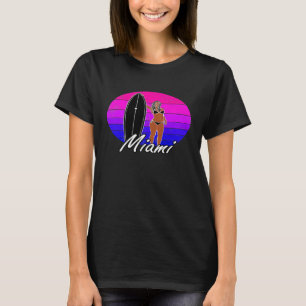 Miami Florida Surfer Surfing Clothing Men Women Gr T-Shirt