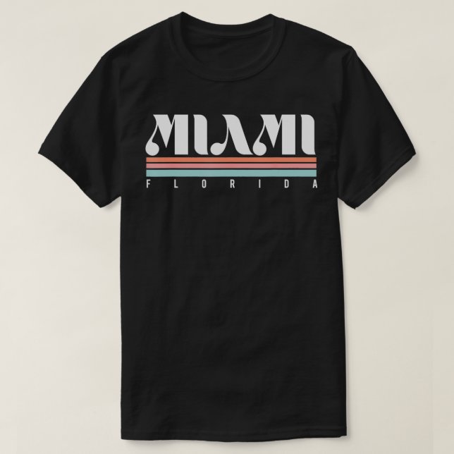 Miami Florida  T-Shirt (Design Front)