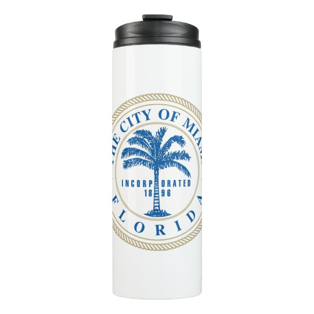 Miami Florida Thermal Tumbler (Front)