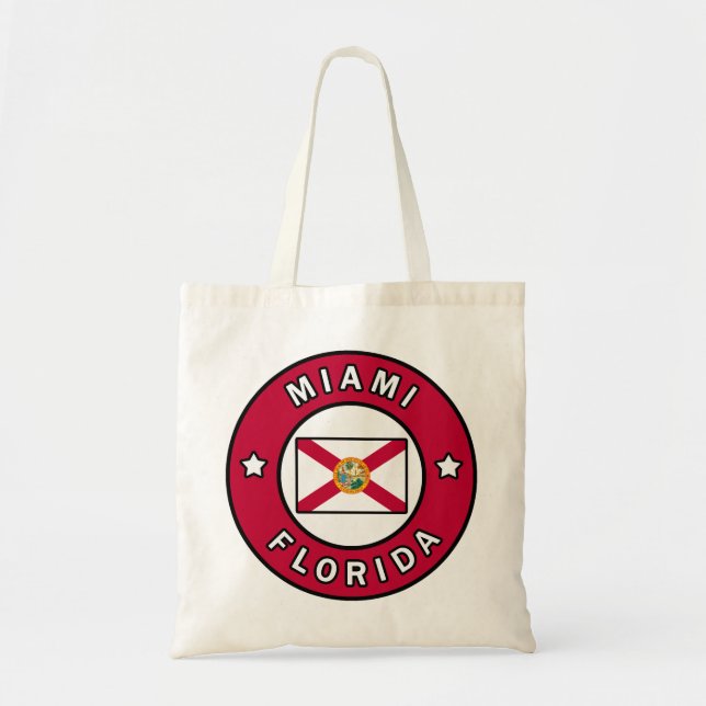 Miami Florida Tote Bag (Front)