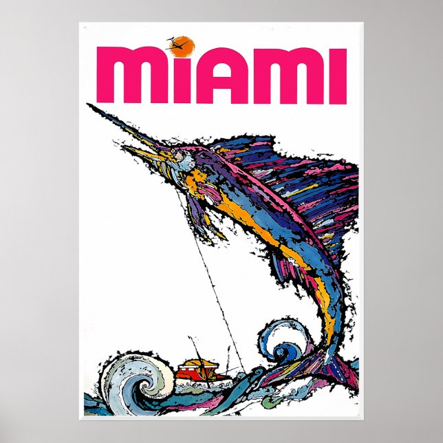 Miami, Florida travel poster  (Front)