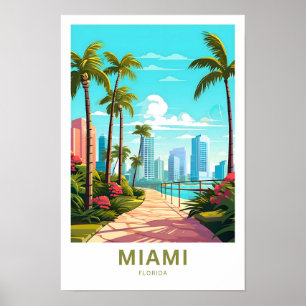 Miami Florida Travel Print