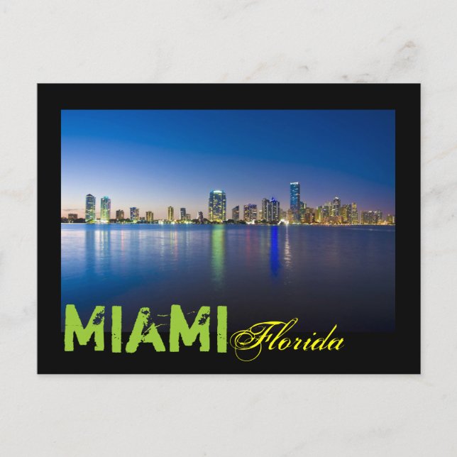 Miami, Florida, U.S.A. Postcard (Front)