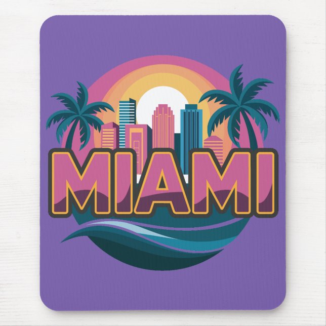 Miami Florida United States Mouse Pad (Front)