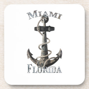 Miami Florida Vacation Nautical Anchor Sailing Coaster