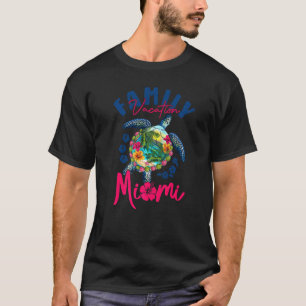 Miami Florida Vacation Sea Turtle Matching Family T-Shirt