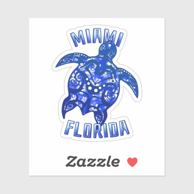 Miami Florida Vacation Tribal Turtle (Sheet)