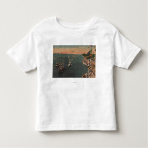 Miami, Florida - View of Fishing Toddler T-Shirt