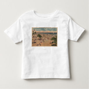 Miami, Florida - View of Sunbathers at Miami Toddler T-Shirt