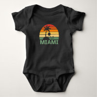 Miami Florida Vintage Palm Trees Summer Beach