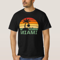 Miami Florida Vintage Palm Trees Summer Beach