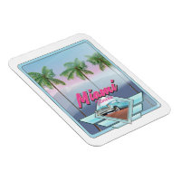 Miami Florida Vintage travel poster