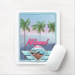 Miami Florida Vintage travel poster Mouse Pad