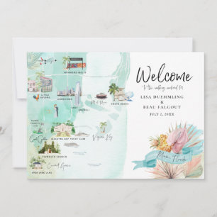 Miami Florida Wedding Weekend Itinerary Map