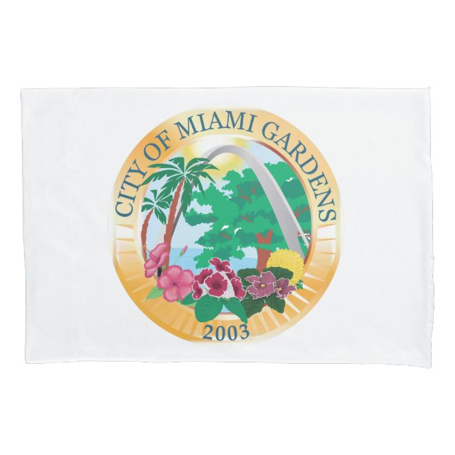 Miami Gardens (Florida) City Seal Pillowcase (Front-Left)