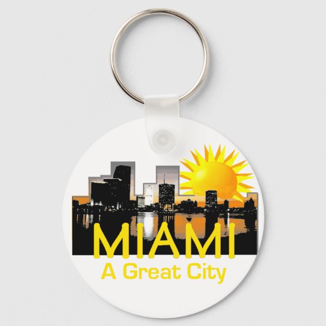 MIAMI Great City Keychain (Front)