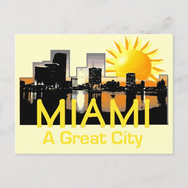 MIAMI Great City Postcard (Front)