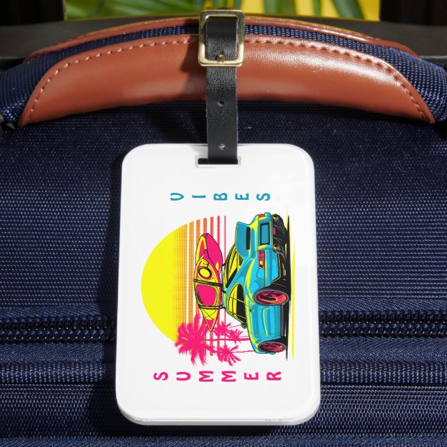 MIAMI GT SUMMER VIBES LUGGAGE TAG (Front Insitu 2)