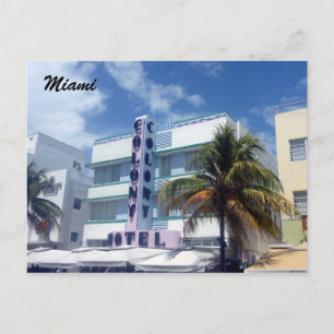 miami historic postcard