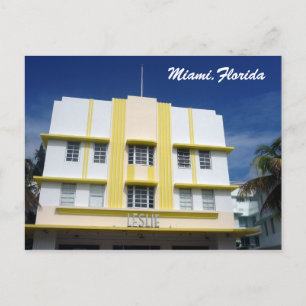 miami leslie postcard