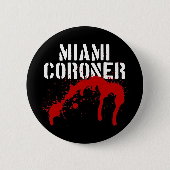 Miami Metro PD Coroner 6 Cm Round Badge (Front)