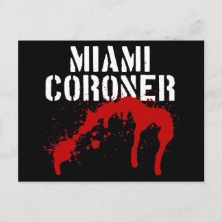 Miami Metro PD Coroner Postcard