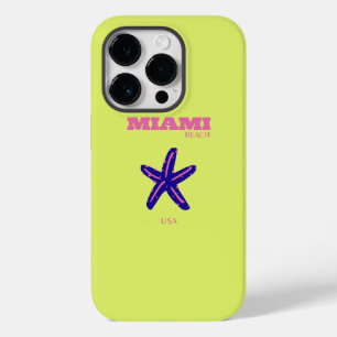 Miami, Miami Beach, Travel Art, Preppy Case-Mate iPhone 14 Pro Case