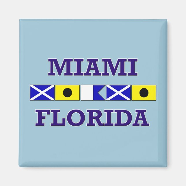 Miami Nautical Flag - Magnet (Front)