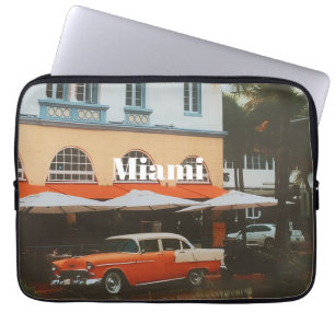 Miami Ocean Drive Travel Souvenir Laptop Sleeve