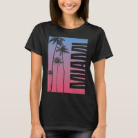 Miami Palm Trees Tshirt, Summer 