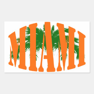 Miami Rectangular Sticker
