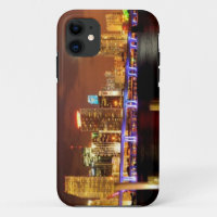 Miami skyline at night, Florida