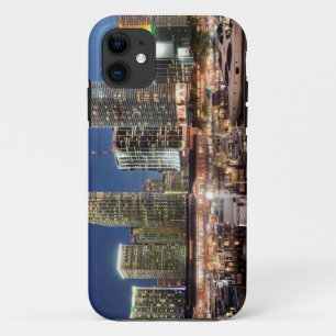 Miami skyline city in Florida iPhone 11 Case