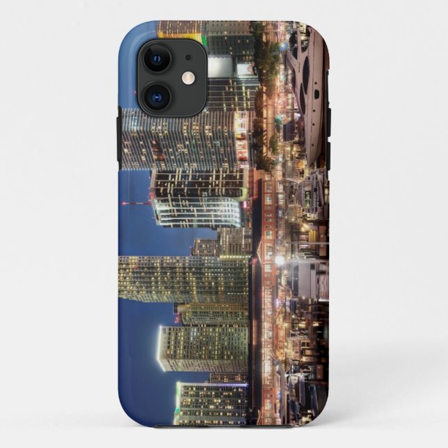 Miami skyline city in Florida Case-Mate iPhone Case (Back)