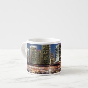 Miami skyline city in Florida Espresso Cup