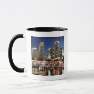 Miami skyline city in Florida Mug