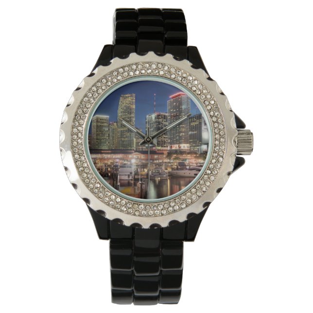 Miami skyline city in Florida Watch (Front)