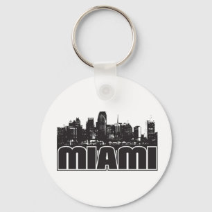 Miami Skyline Key Ring