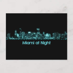 Miami Skyline Postcard