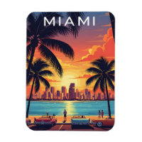 Miami Skyline Sunset