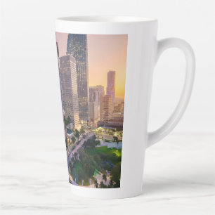 Miami Skyline Sunset with InterContinental Hotel  Latte Mug