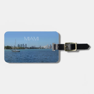 Miami Skyline (w/out customisable text) Luggage Tag