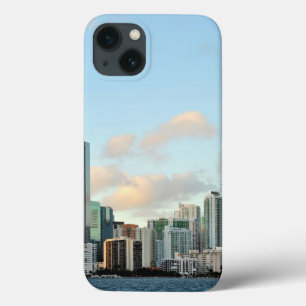 Miami skyscrapers against wide clear sky iPhone 13 case