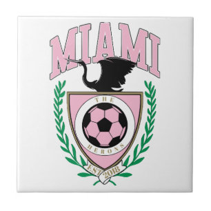 Miami Soccer Varsity Style Ceramic Tile