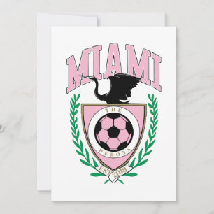 Miami Soccer Varsity Style  Invitation