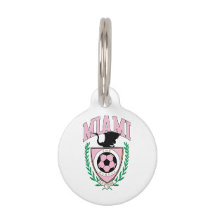 Miami Soccer Varsity Style Pet Tag