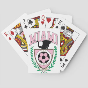 Miami Soccer Varsity Style  Playing Cards