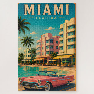 🌊 Miami South Beach City Retro Collection Jigsaw Puzzle